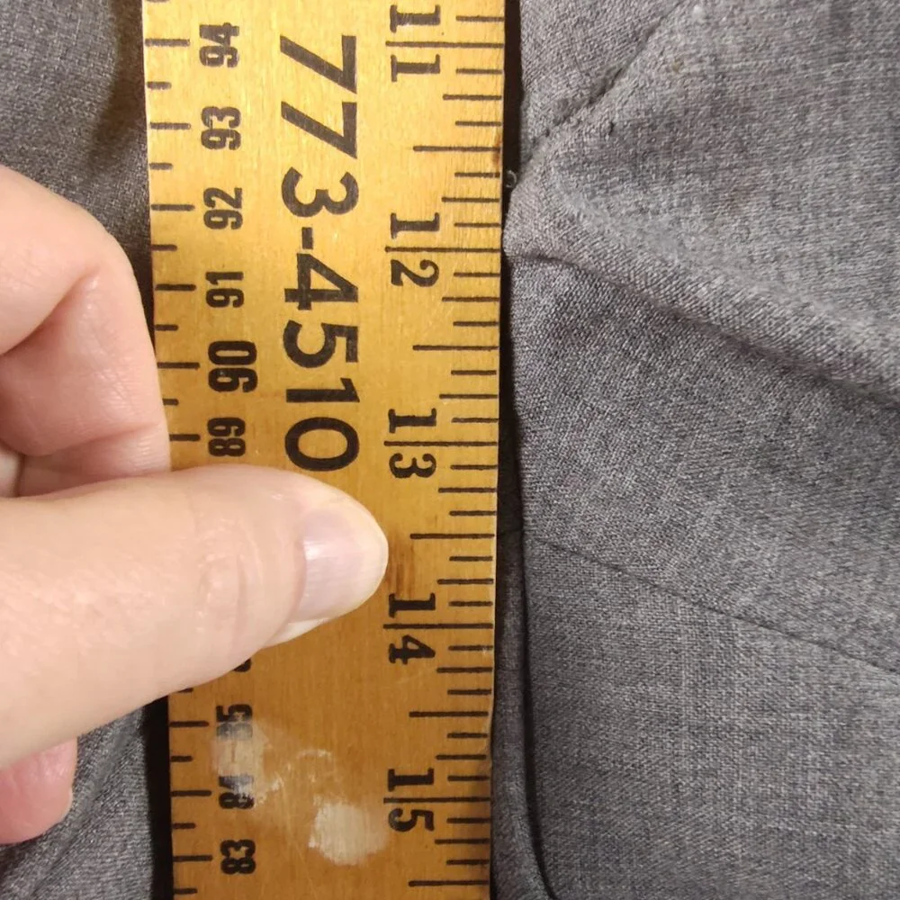 Vintage Cordovan & Grey Wool Dress Pants 40 Gray Pleated Front RN55563